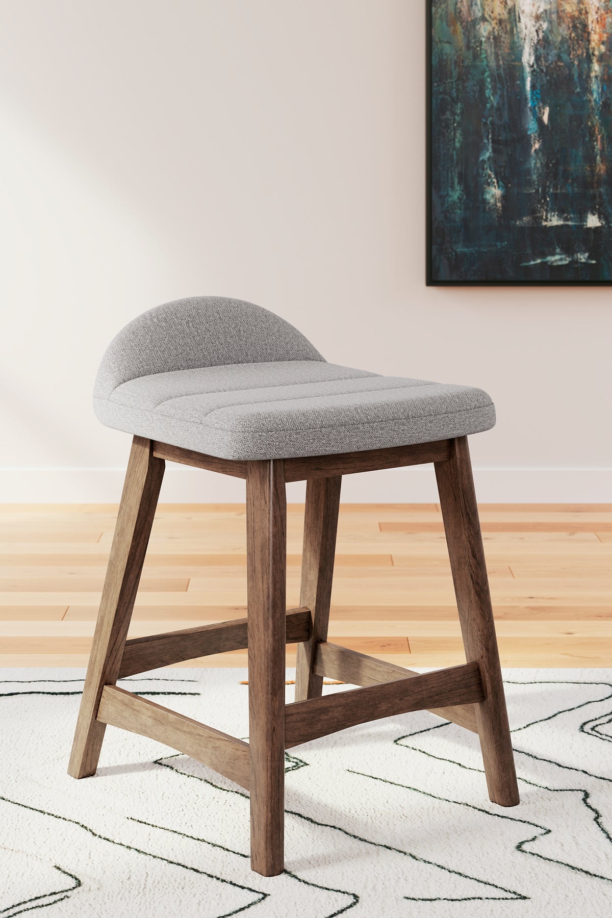 Ashley Express - Mesa de comedor Lyncott de altura de mostrador y 4 taburetes