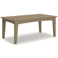 Ashley Express - Mesa de cóctel rectangular Hyland wave