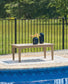 Ashley Express - Mesa de cóctel rectangular Hyland wave