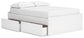 Ashley Express - Cama de plataforma Onita con espacio de almacenamiento en un lateral