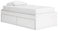 Ashley Express - Cama de plataforma Onita con espacio de almacenamiento en un lateral
