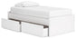 Ashley Express - Cama de plataforma Onita con espacio de almacenamiento en un lateral