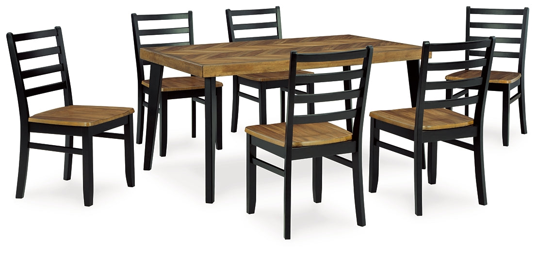 Juego de mesa Blondon RECT DRM (7 piezas)