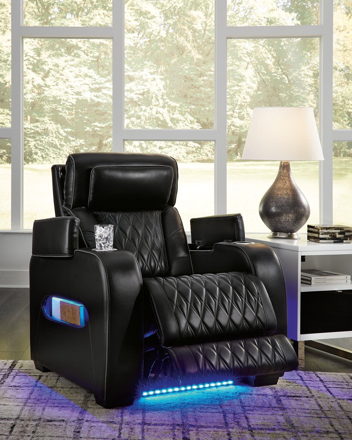 Sillón reclinable eléctrico Boyington/reposacabezas ajustable