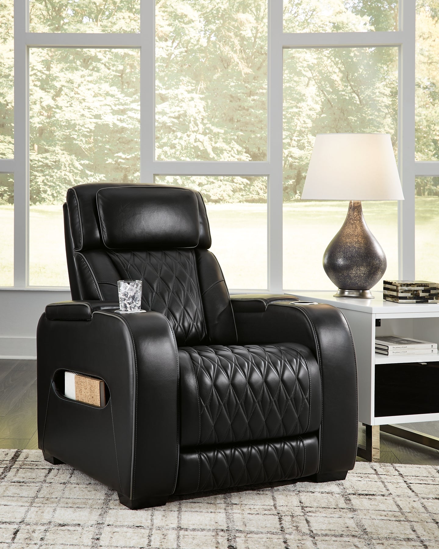 Sillón reclinable eléctrico Boyington/reposacabezas ajustable
