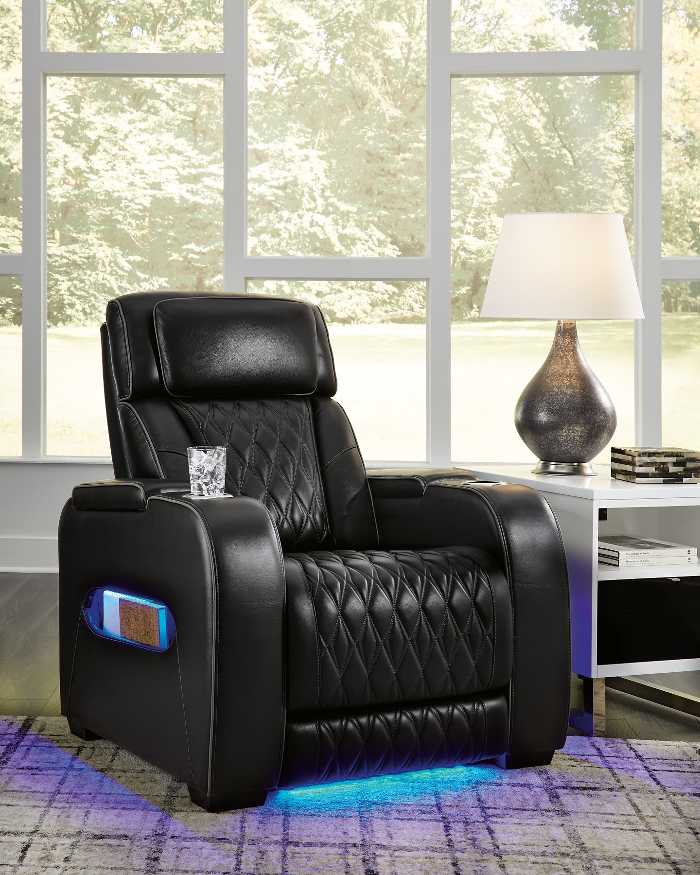 Sillón reclinable eléctrico Boyington/reposacabezas ajustable