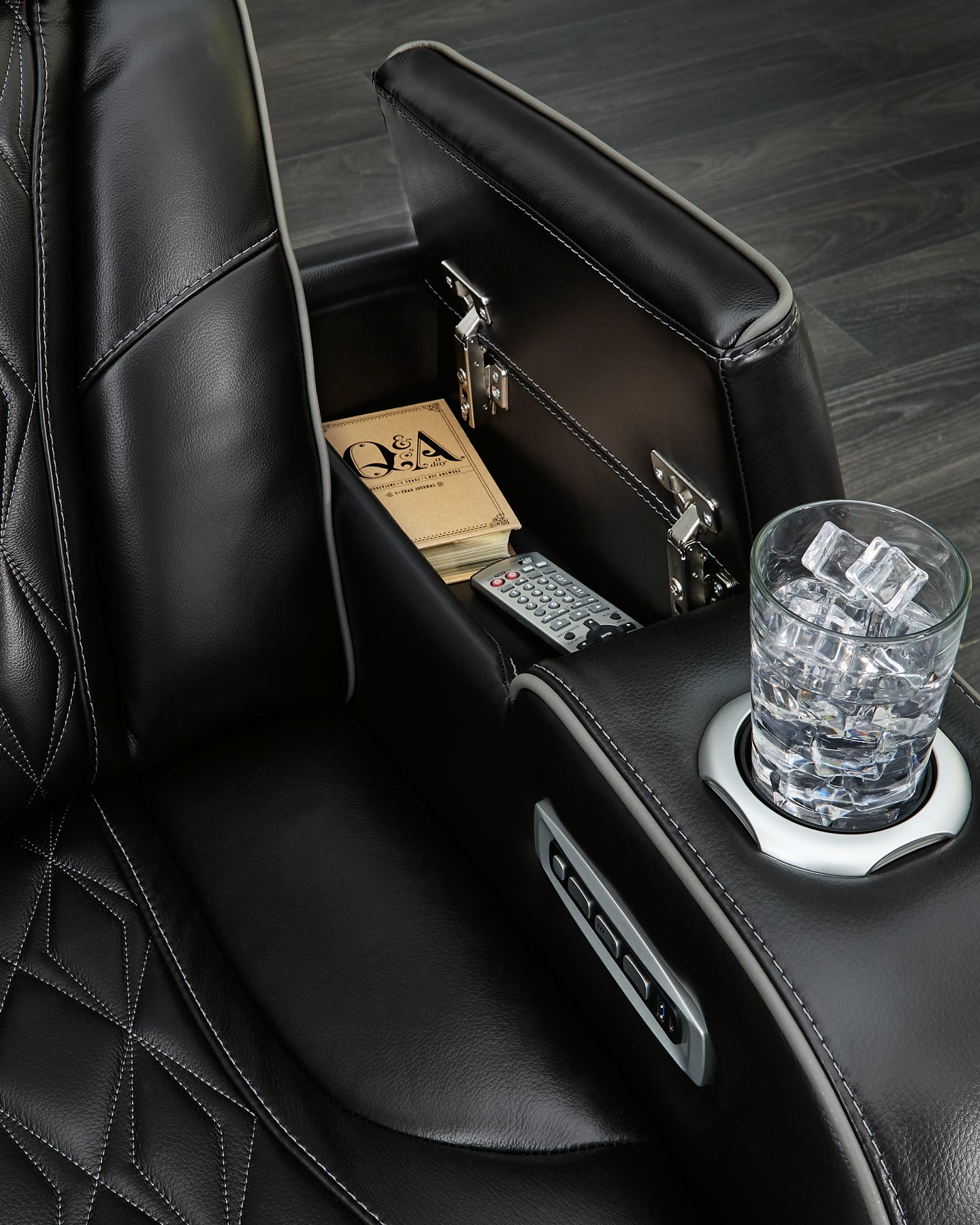 Sillón reclinable eléctrico Boyington/reposacabezas ajustable