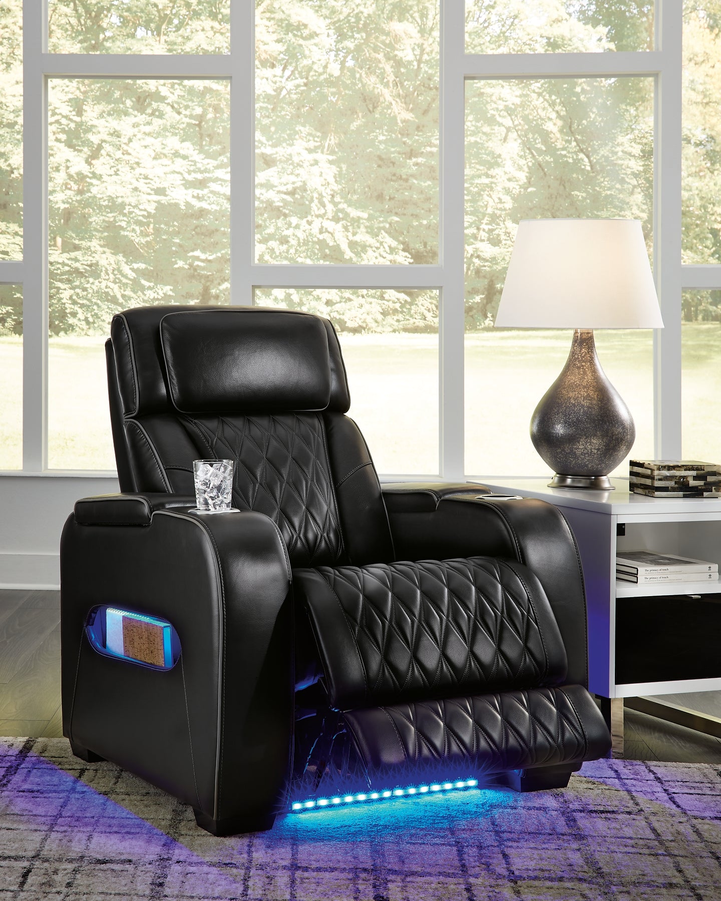 Sillón reclinable eléctrico Boyington/reposacabezas ajustable