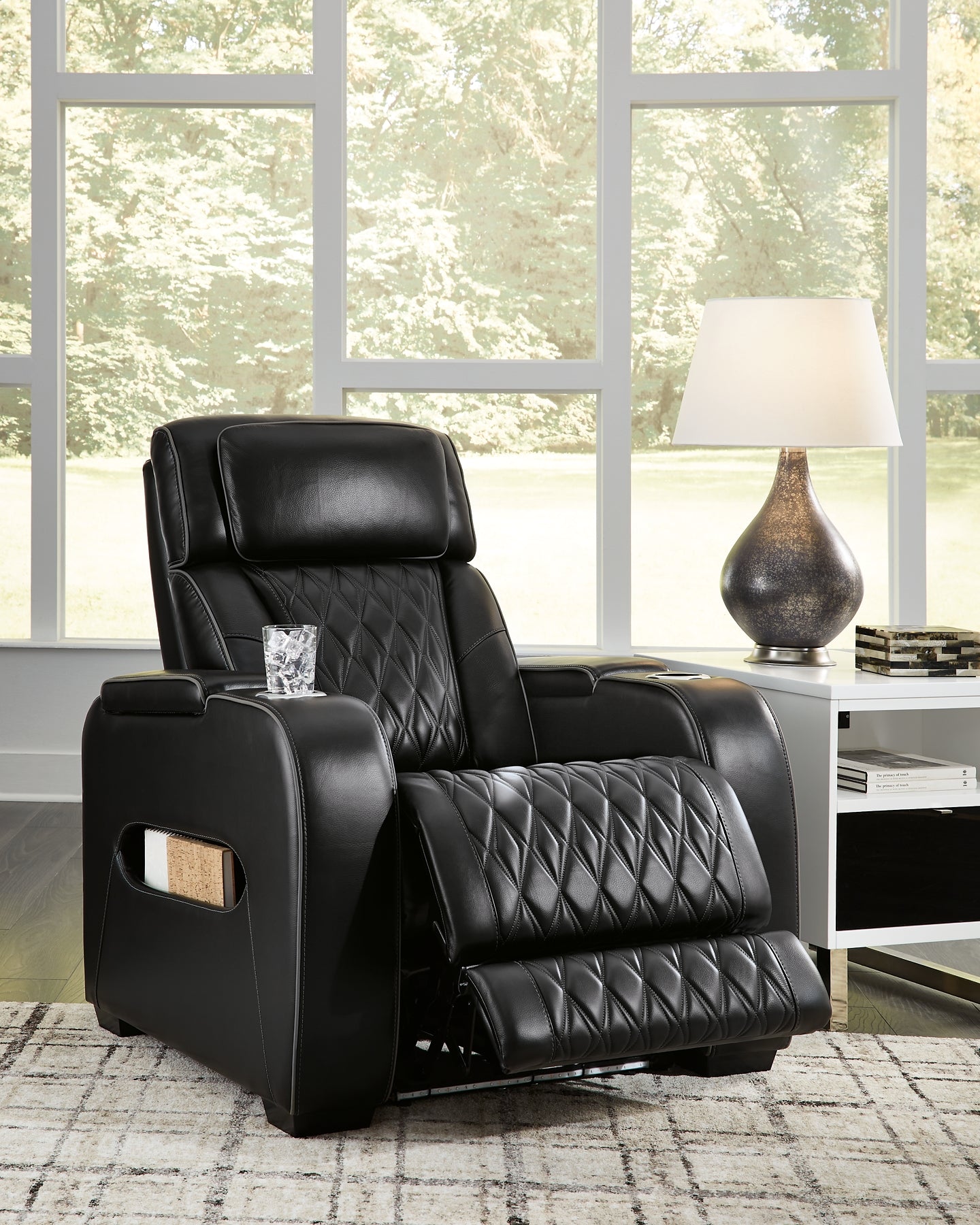 Sillón reclinable eléctrico Boyington/reposacabezas ajustable