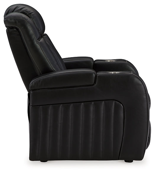 Sillón reclinable eléctrico Caveman Den con reposacabezas ajustable