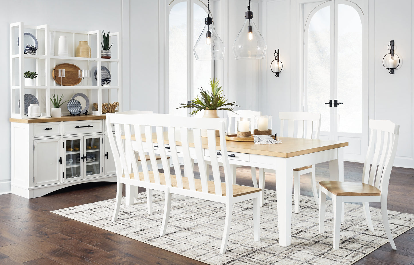 Ashley Express - Silla de comedor doble Ashbryn (1 unidad)