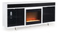 Mueble para TV Gardoni de 72" con chimenea eléctrica