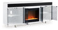 Mueble para TV Gardoni de 72" con chimenea eléctrica