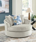 Silla giratoria extragrande con acento Maxon Place