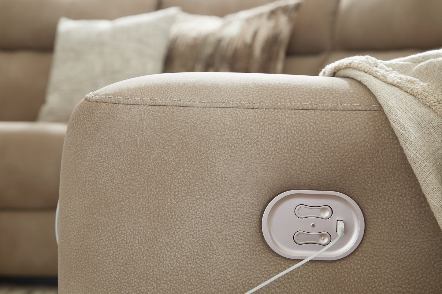Sillón reclinable eléctrico DuraPella de última generación con reposacabezas ajustable