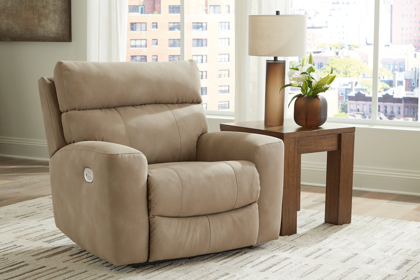 Sillón reclinable eléctrico DuraPella de última generación con reposacabezas ajustable