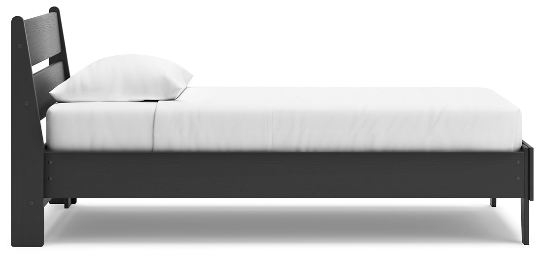 Ashley Express - Cama con plataforma y paneles Socalle
