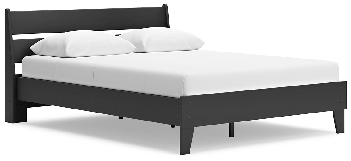 Ashley Express - Cama con plataforma y paneles Socalle