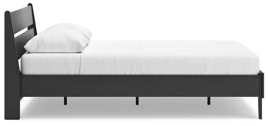 Ashley Express - Cama con plataforma y paneles Socalle