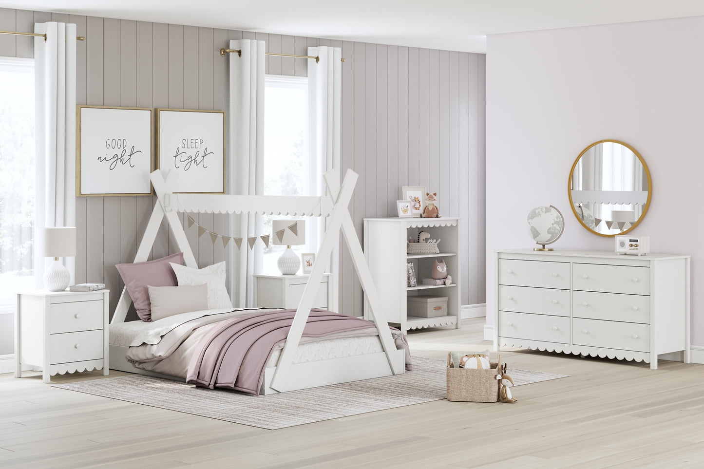 Ashley Express - Tienda de campaña Hallityn completa con cama en caja