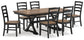 Mesa de comedor Wildenauer y 6 sillas