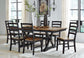 Mesa de comedor Wildenauer y 6 sillas