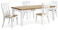 Mesa de comedor Ashbryn y 4 sillas