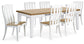 Mesa de comedor Ashbryn y 6 sillas