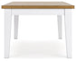 Mesa de comedor Ashbryn y 6 sillas