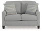 Sofá, loveseat, silla y otomana Adlai