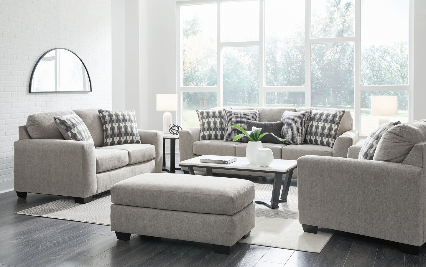 Sofá, loveseat, silla y otomana Avenal Park