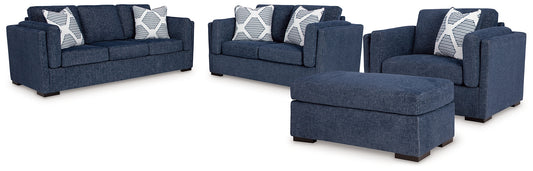 Sofá, loveseat, silla y otomana Evansley