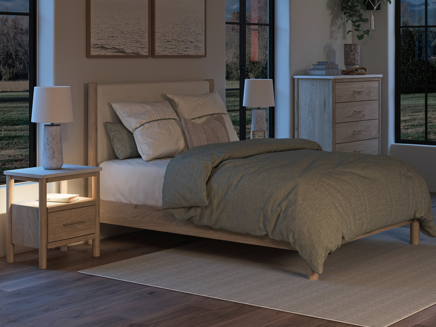 Ashley Express - Cama tapizada Cadmori