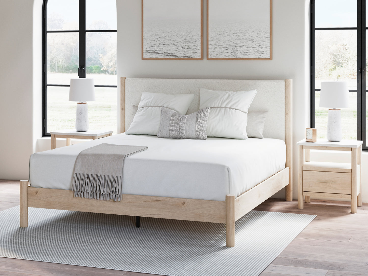 Ashley Express - Cama tapizada Cadmori