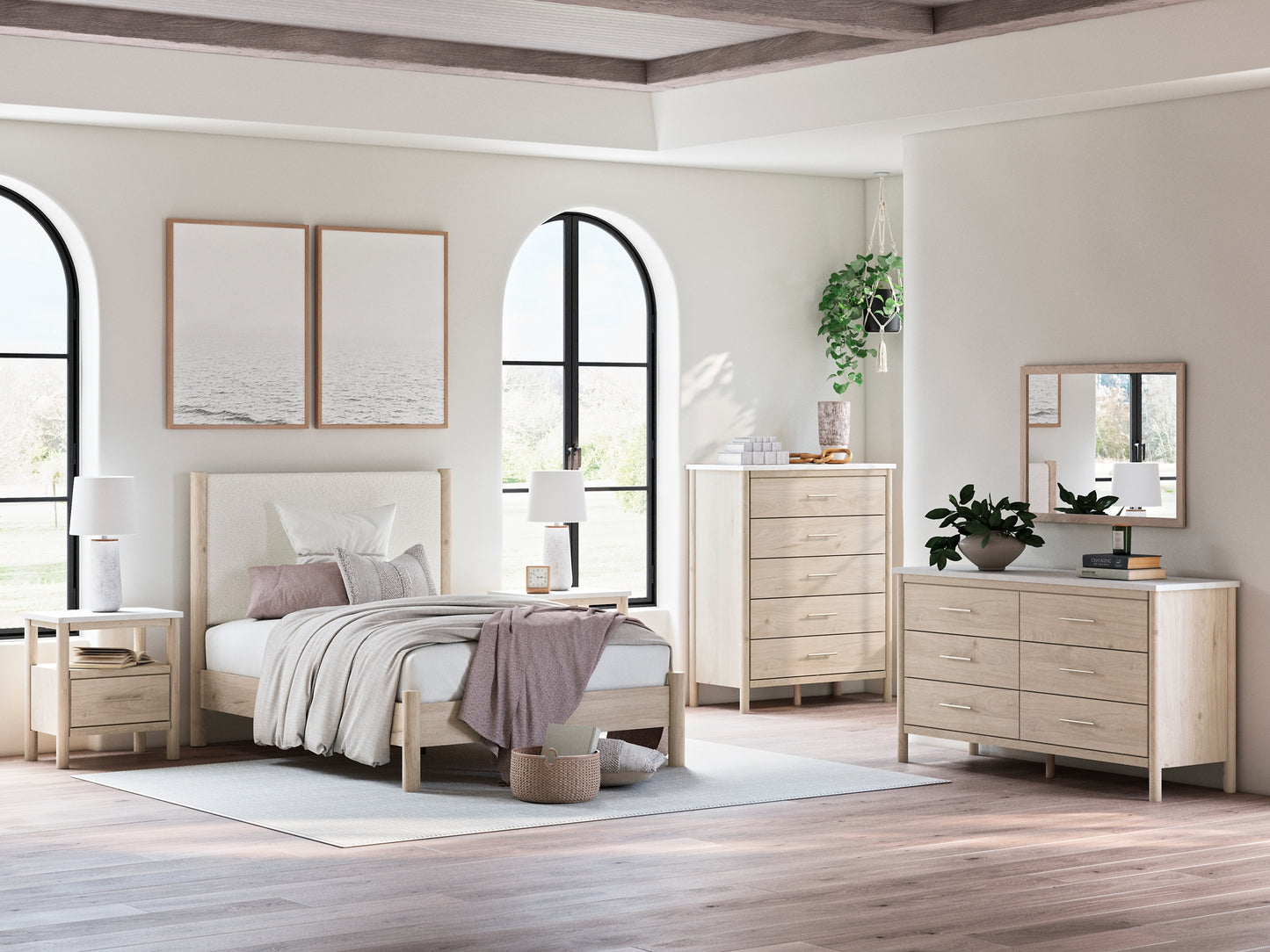 Ashley Express - Cama tapizada Cadmori