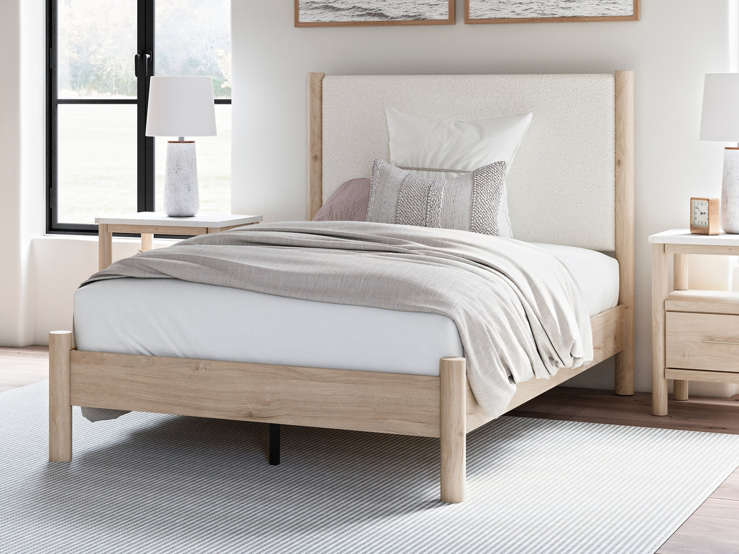 Ashley Express - Cama tapizada Cadmori