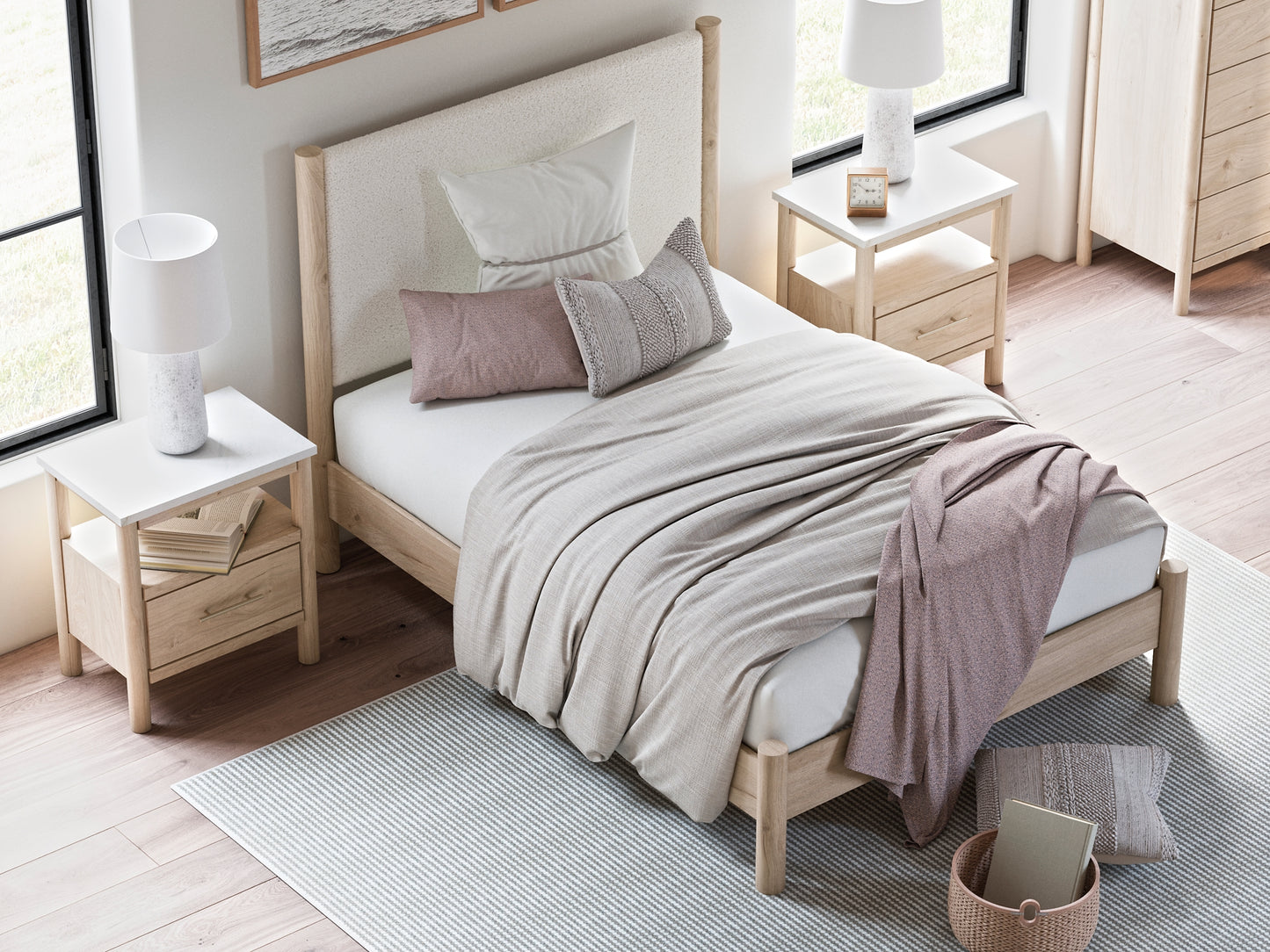 Ashley Express - Cama tapizada Cadmori