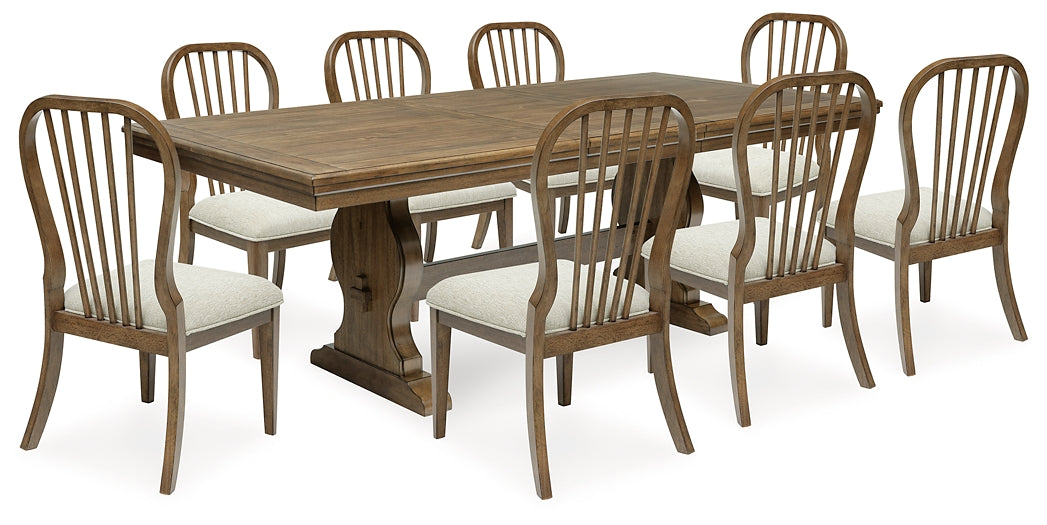 Mesa de comedor Sturlayne y 8 sillas