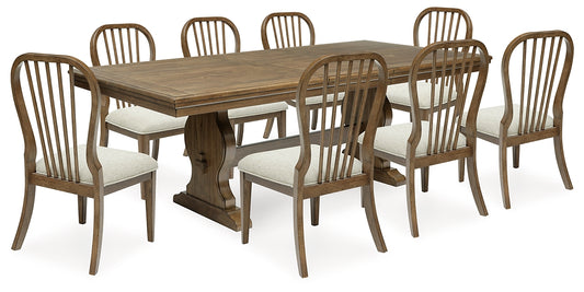 Mesa de comedor Sturlayne y 8 sillas
