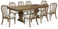 Mesa de comedor Sturlayne y 8 sillas