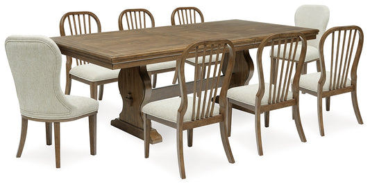 Mesa de comedor Sturlayne y 8 sillas