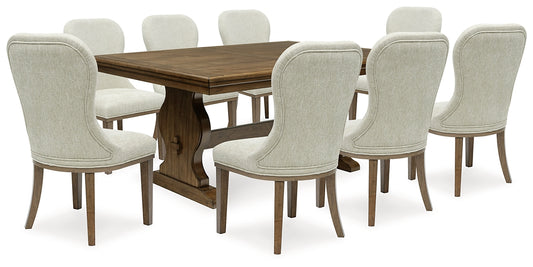 Mesa de comedor Sturlayne y 8 sillas