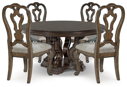 Mesa de comedor Maylee y 4 sillas
