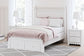 Cama con almacenamiento y paneles Mollviney