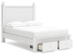 Cama con almacenamiento y paneles Mollviney