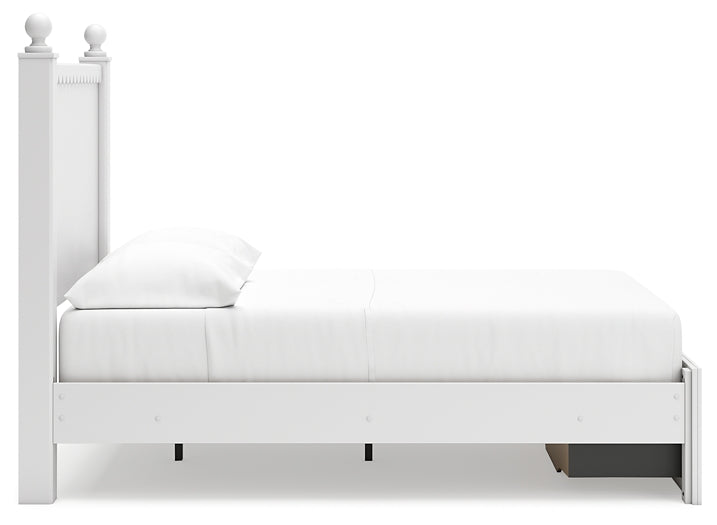 Cama con almacenamiento y paneles Mollviney