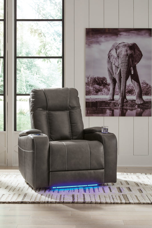 Sillón reclinable eléctrico Feazada/reposacabezas ajustable