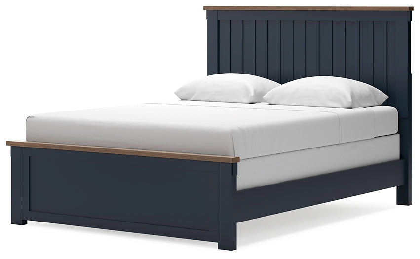 Ashley Express - Cama con paneles Landocken