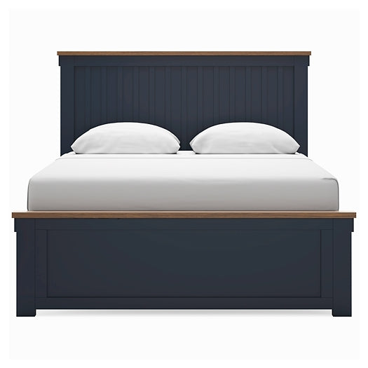 Ashley Express - Cama con paneles Landocken