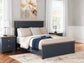 Ashley Express - Cama con paneles Landocken
